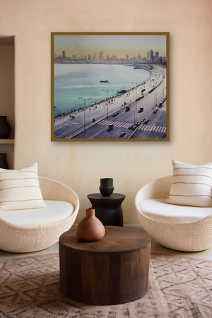 Marine Drive Mumbai (Marine Drive displayed in a Contemporary Exhibition gallery