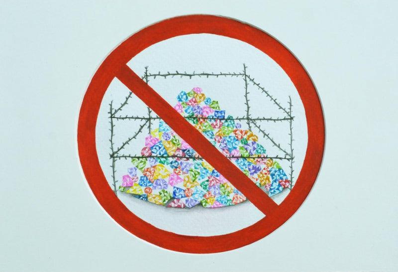 contemporary watercolor painting titled 'Materialistic Love', 8x11 inches, by artist Dishakha Yadav on Paper