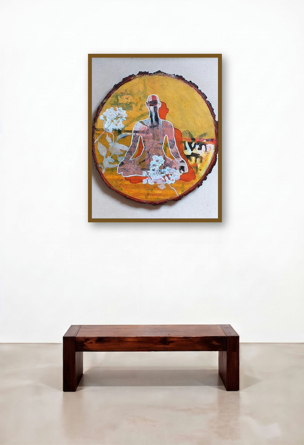 Meditation 6 (Inner Harmony) by artist Raju Sarkar displayed in a Transitional Penthouse