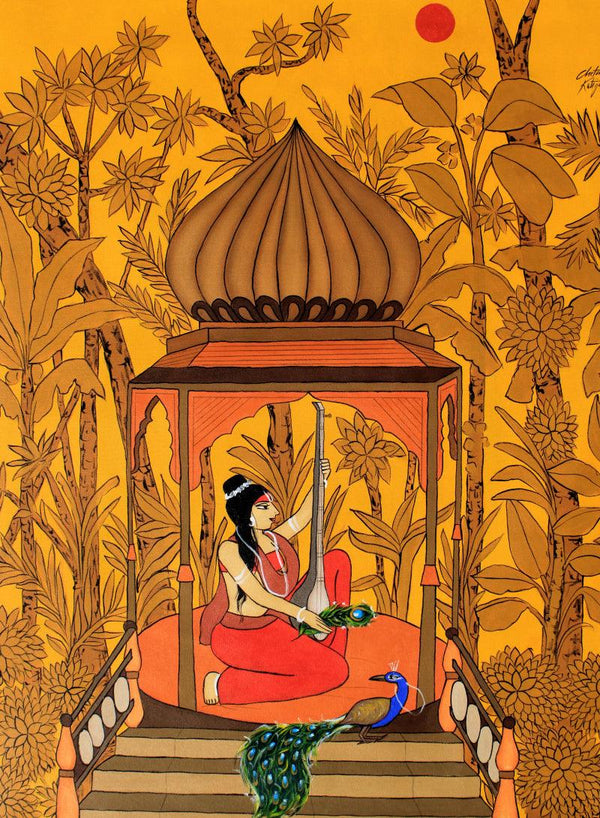 Meera Painting by Chetan Katigar | ArtZolo.com
