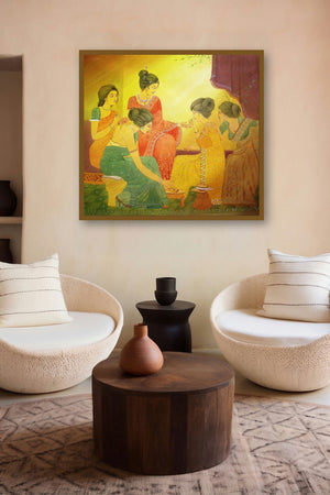 Mehendi (A Glimpse into the Past) by artist Rina Roy displayed in a Designer gallery