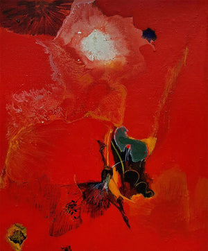 Animals acrylic painting titled 'Midday Sun Bird', 12x10 inches, by artist Debabrata Hazra on Canvas