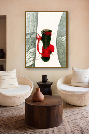 Mixed Media Abstract Vi by artist Mohit Bhatia displayed in a Museum Style gallery