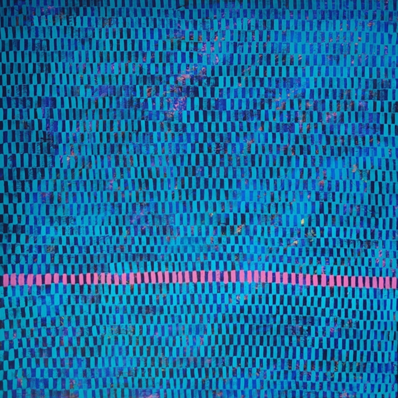 'Moment Of Infinity' abstract acrylic painting by artist Ketki Fadnis, 36x36 inch, on canvas