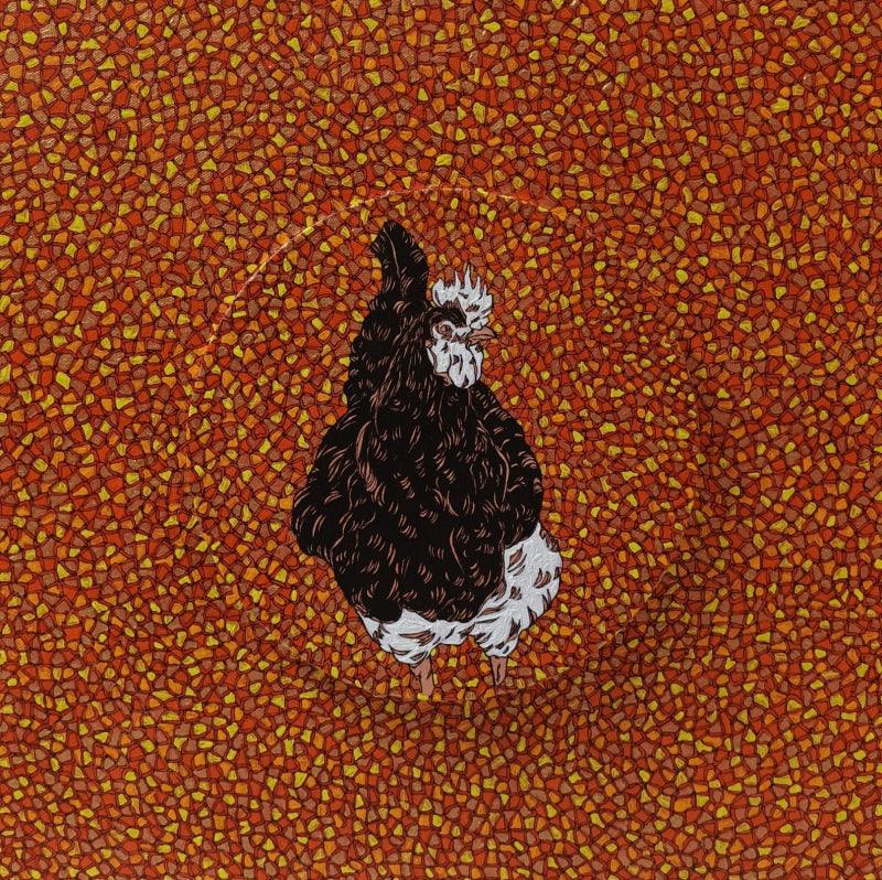 Animals acrylic painting titled 'Morning 7', 18x18 inches, by artist Rama Krishna V on Canvas