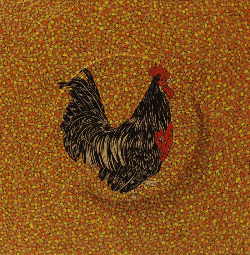 Animals acrylic painting titled 'Morning 8', 18x18 inches, by artist Rama Krishna V on Canvas