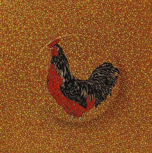 Animals acrylic painting titled 'Morning 9', 18x18 inches, by artist Rama Krishna V on Canvas