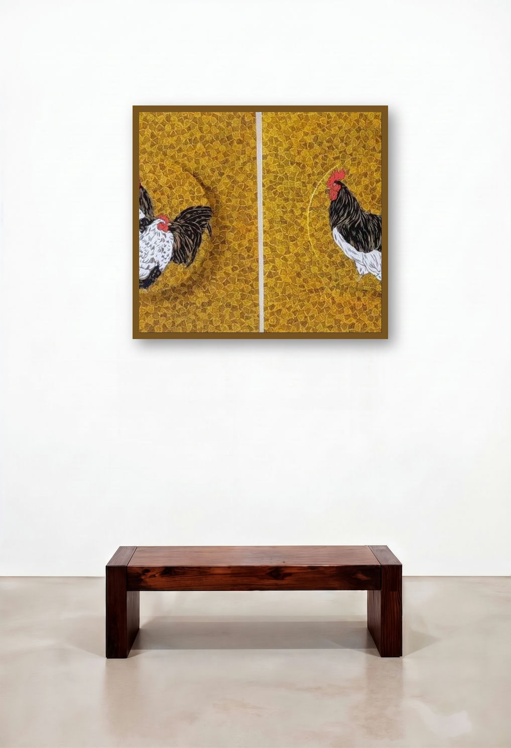 Morning (Diptych) by artist Rama Krishna V displayed in a Urban Loft Family Room