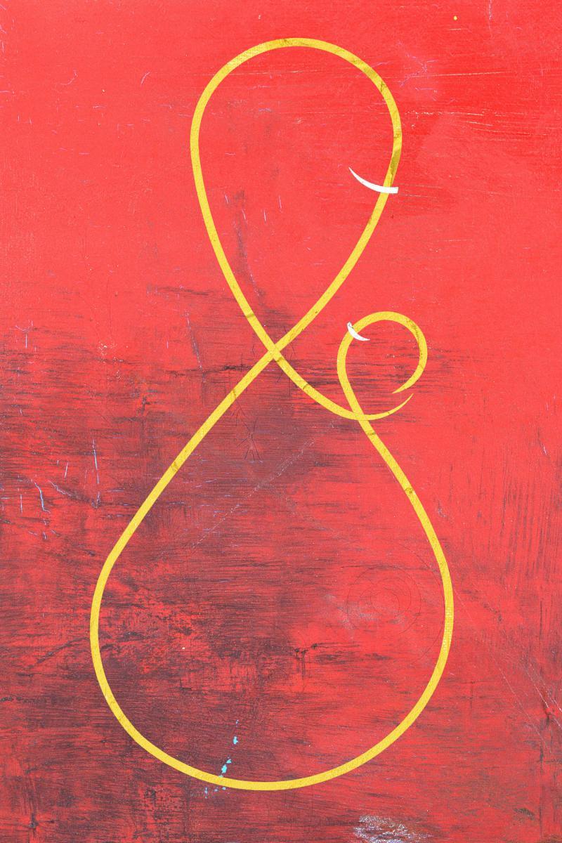 Abstract Digital Painting digital art titled 'Mother And Baby', 18x12 inches, by artist Suraj Lazar on canvas