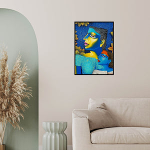 In-situ view of Dayanand Kamakar's 'Mother And Child 1 (Mother and Child)' painting in a room