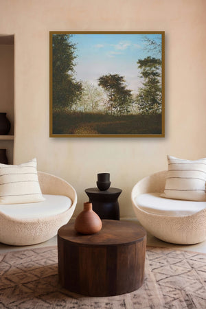 Mountain View I by artist Fareed Ahmed displayed in a Modern gallery