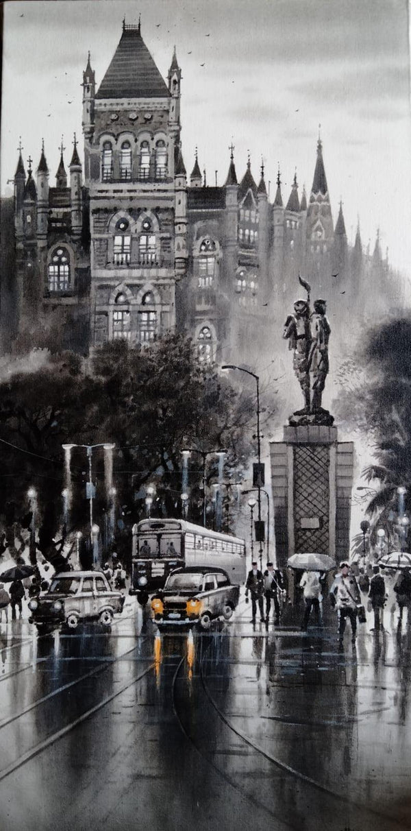 Mumbai Series 2 painting by Nanasaheb Yeole