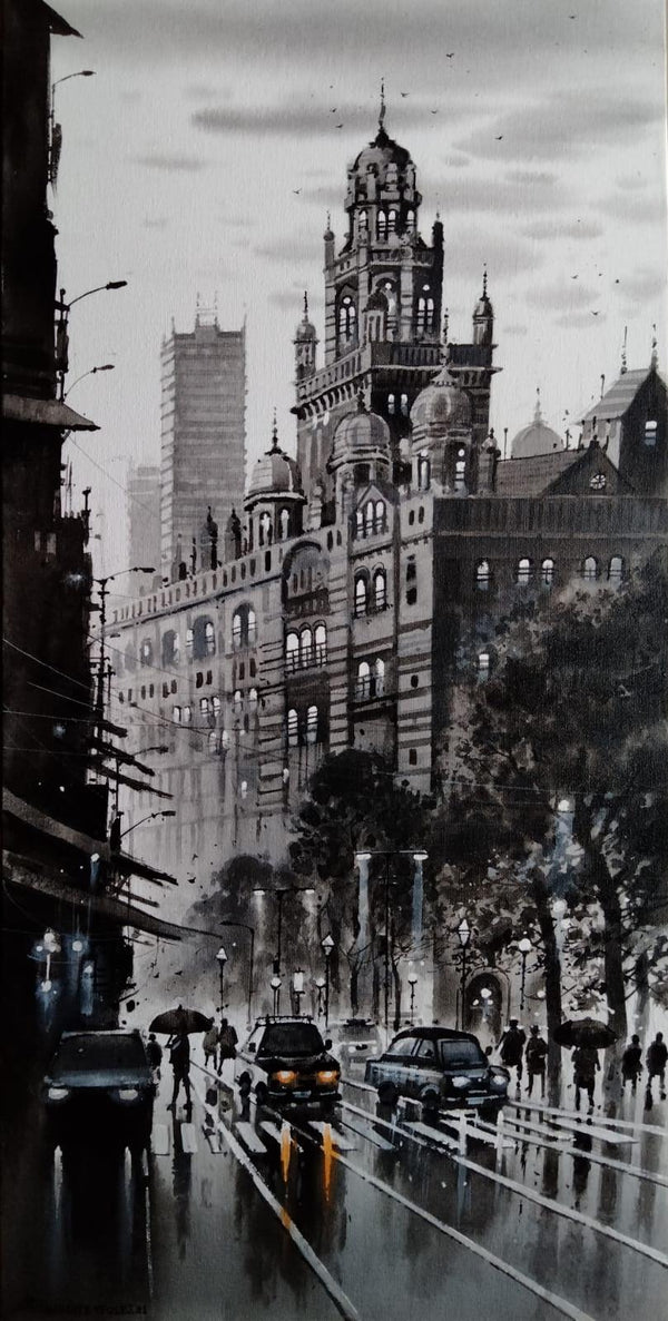 Mumbai Series 3 painting by Nanasaheb Yeole