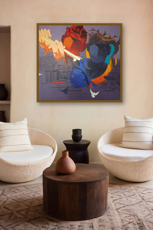 Music Of Banaras (The Flute of Divinity) by artist Ranjit Singh displayed in a Contemporary gallery