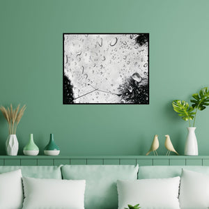 Preview of 'From My Sunroof' Painting by Sripriya Mozumdar shown on a wall in a furnished room.