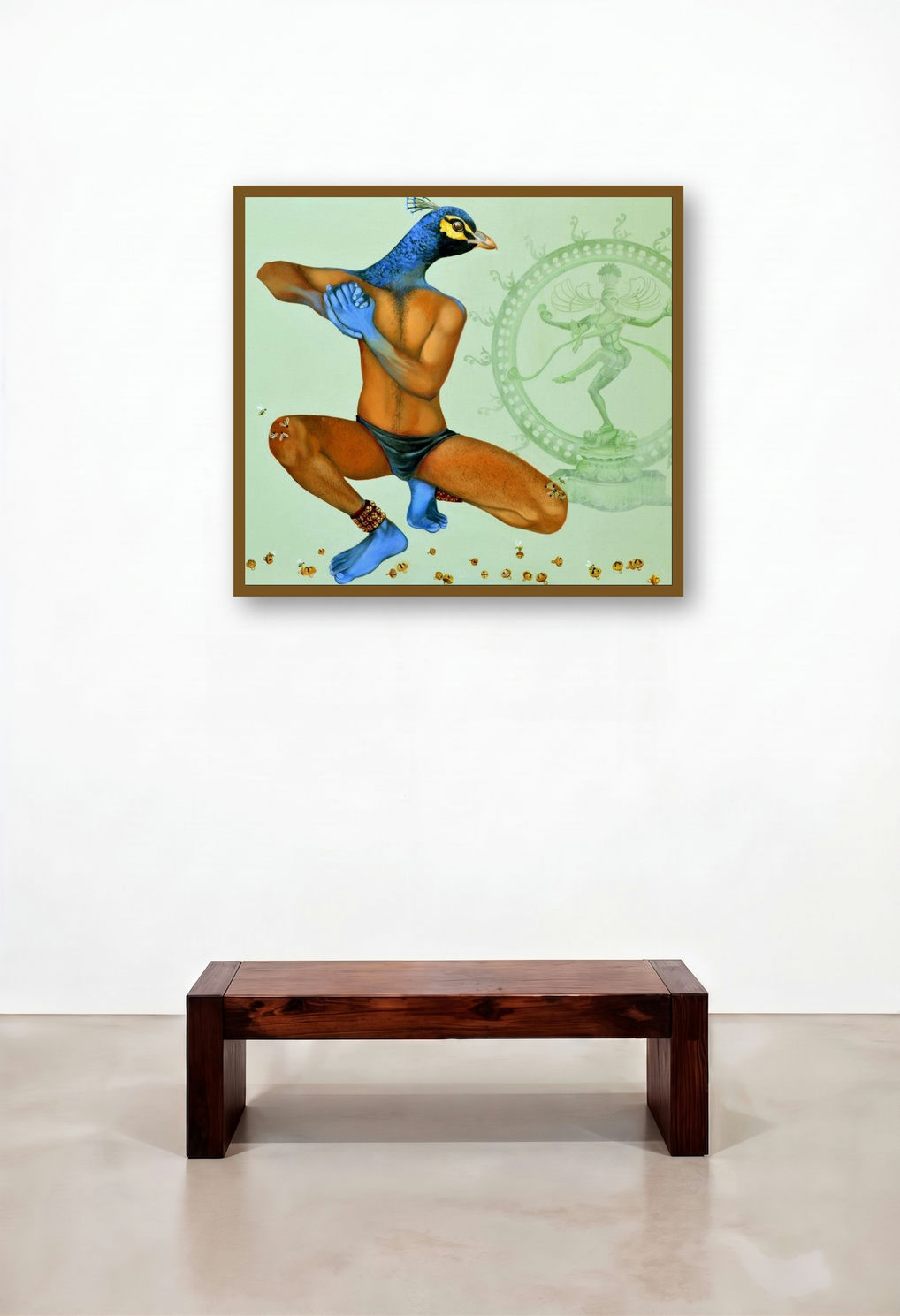 Naach Re Moranaach (The Dance of the Senses) by artist Swapnil Ramgade displayed in a Urban Loft Foyer