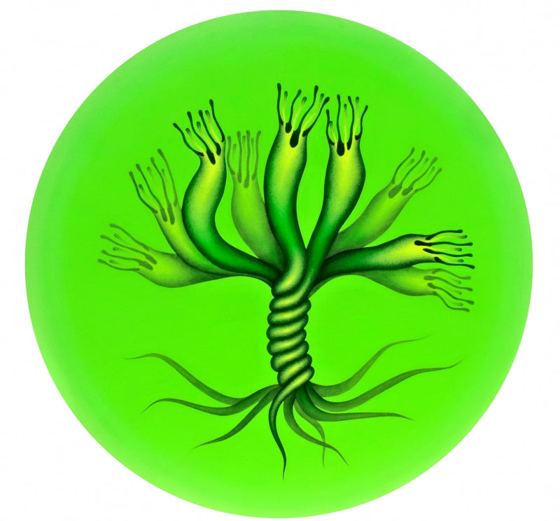 contemporary acrylic painting titled 'Naag Vriksha', 48x48 inch, by artist Nitesh Panchal on Paper