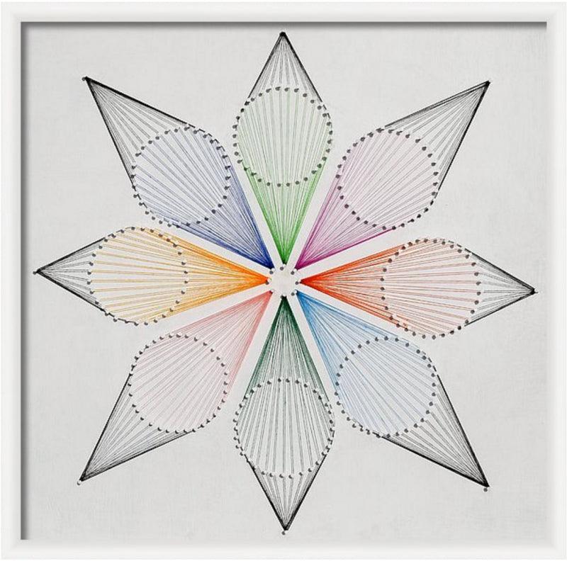 Abstract mixed media titled 'Nailed it Series No 12', 33x33 inches, by artist Sumit Mehndiratta on wood