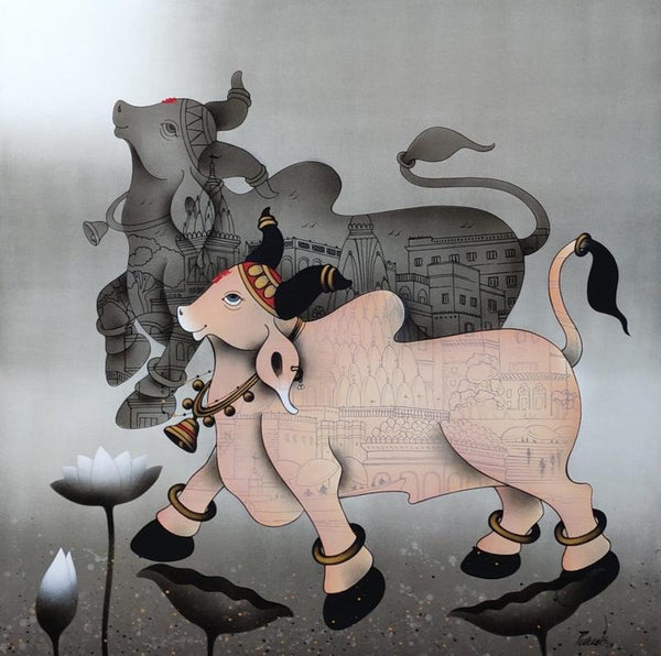 Nandi 2 painting by Paras Parmar