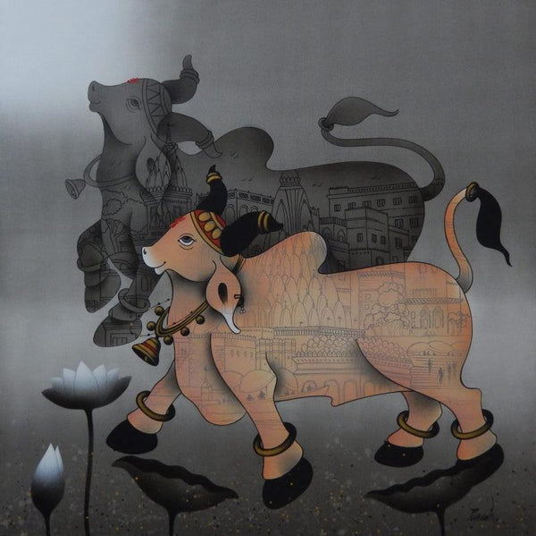 Nandi 4 painting by Paras Parmar