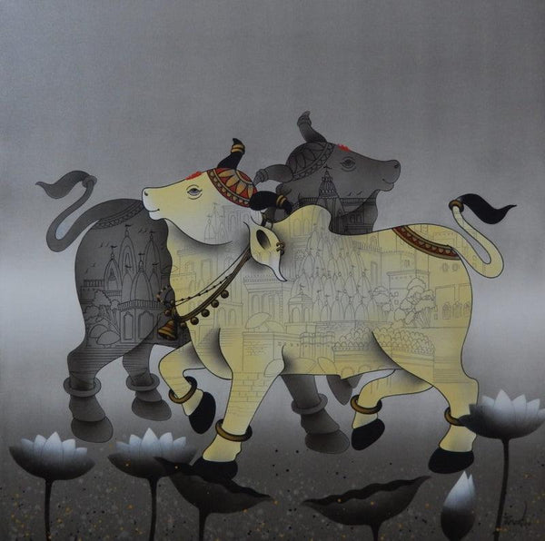 Nandi 5 painting by Paras Parmar