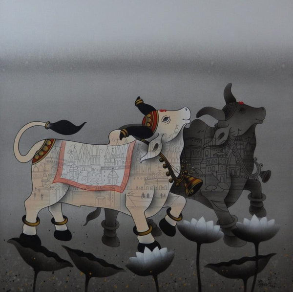Nandi 6 painting by Paras Parmar