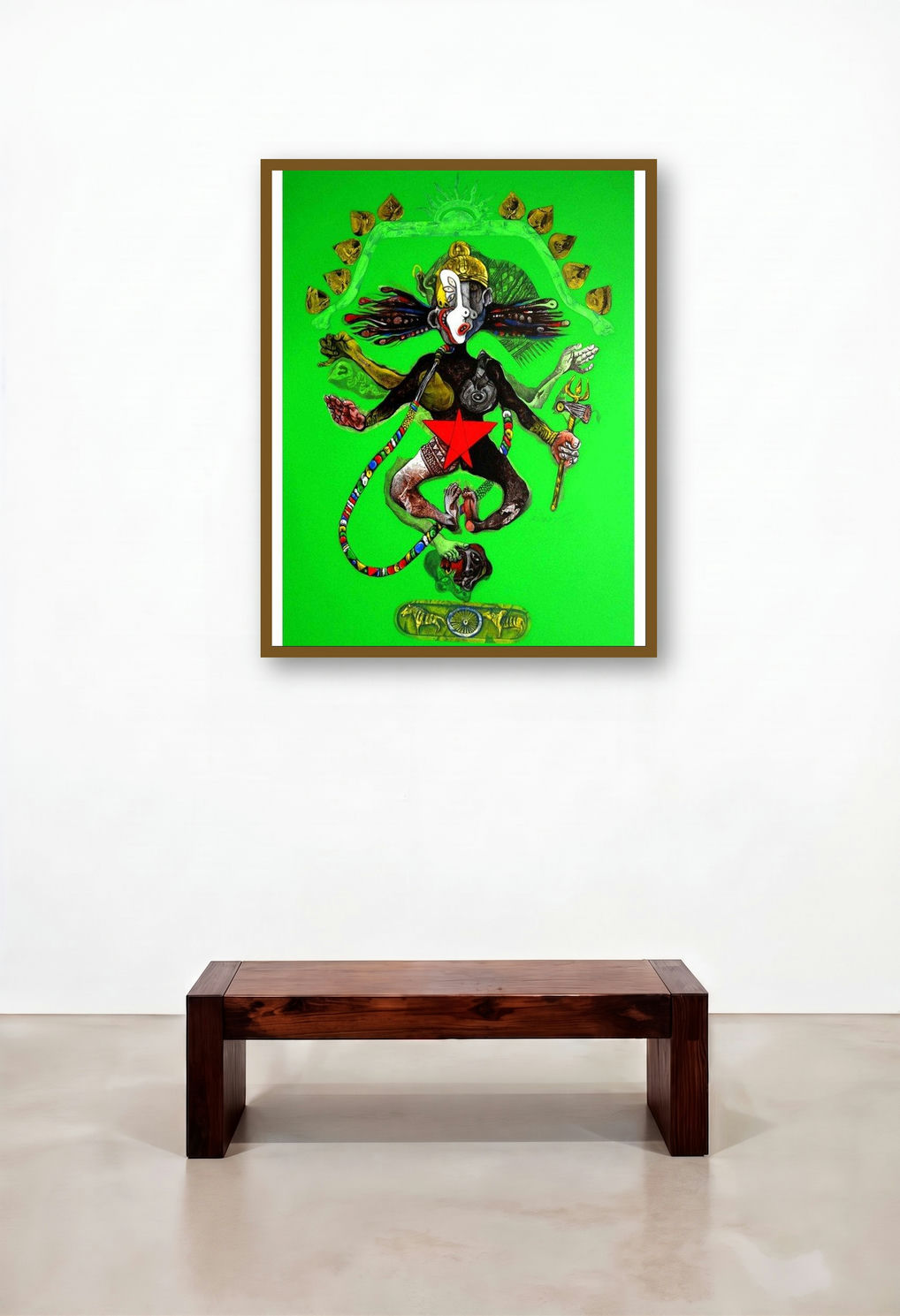 Natraaj Ii (Cosmic Dance) by artist Mahesh Pal Gobra displayed in a Urban Loft Study