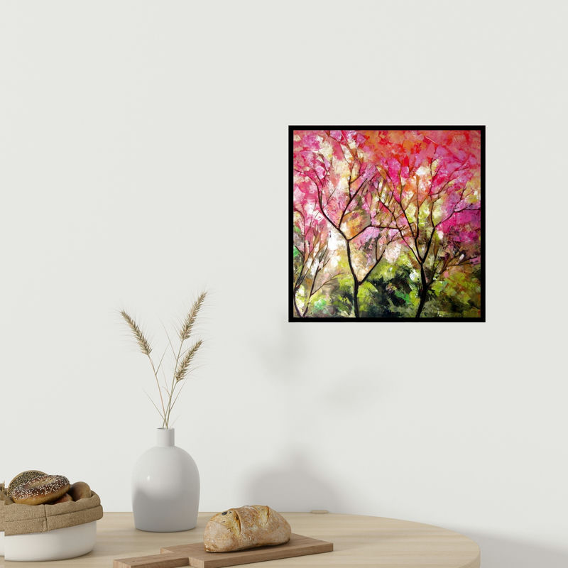 In-situ view of Bahadur Singh's 'Nature 6' painting in a room