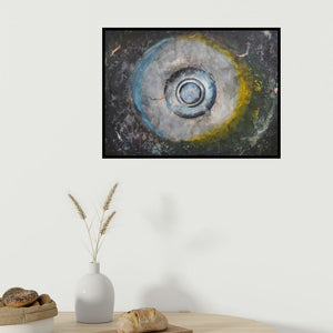 In-situ view of Bhavesh Patel's 'Nature Series Ii (Inner Sanctum)' painting in a room