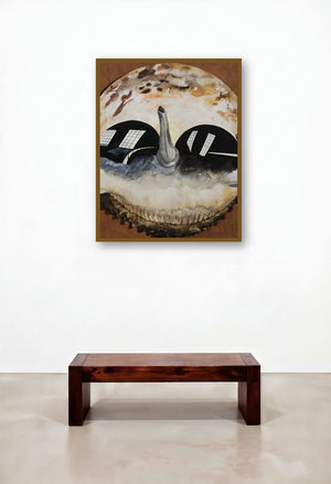 Nature Series Iii (The Oracle) by artist Bhavesh Patel displayed in a Luxury Hotel Lobby