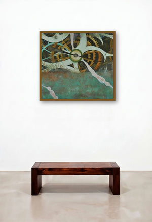 Nature Series X (Times Unraveling) by artist Bhavesh Patel displayed in a Art Deco Reception Area