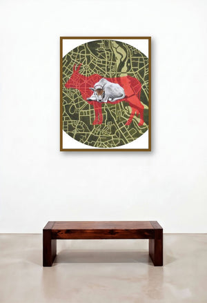 New Born by artist Rohit Sharma displayed in a Traditional Study