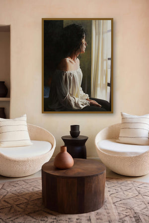 Nostalgia by artist Jose Higuera displayed in a Contemporary Exhibition gallery