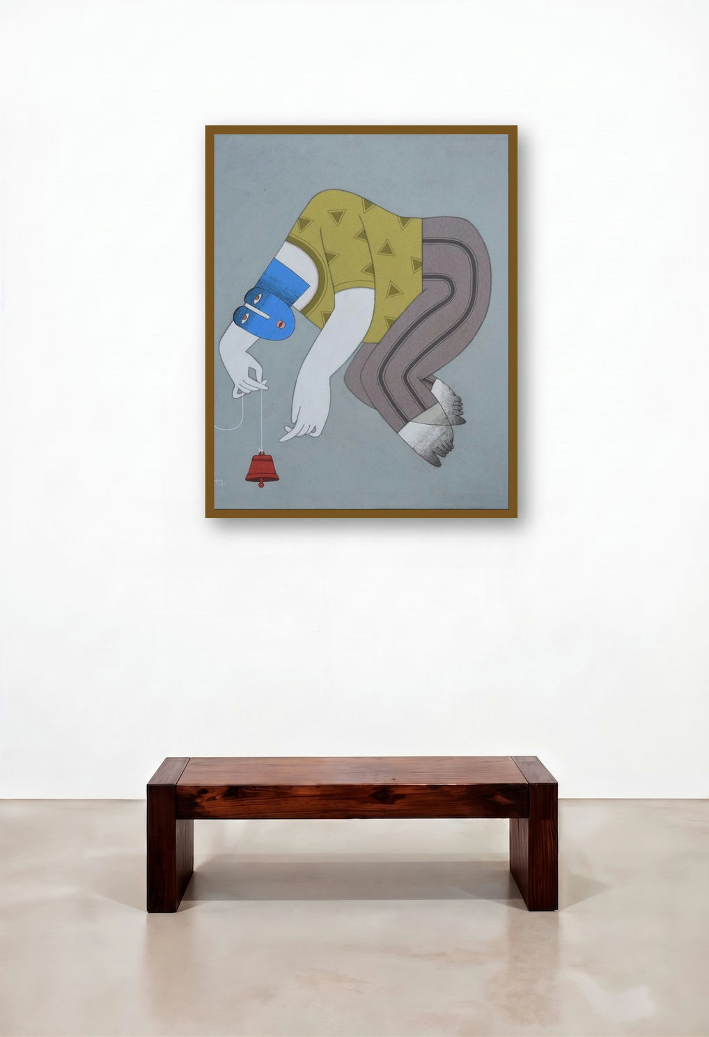 Notification (The Pull of the Unknown) by artist Kiran Sherkhane displayed in a Modern Home Office