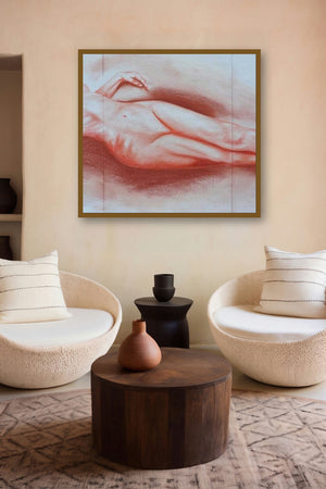 Nude I by artist Bhavesh Patel displayed in a Minimalist gallery