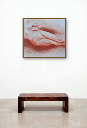 Nude I by artist Bhavesh Patel displayed in a Boutique Hotel Style Bedroom
