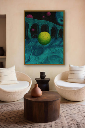 Object 16 (Celestial Gateway) by artist Rainer Clemens Merk displayed in a Modern gallery