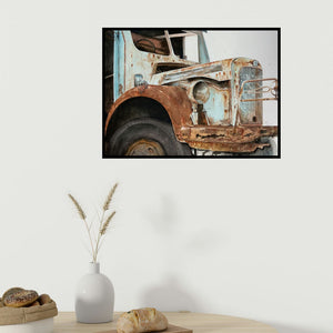 In-situ view of Yojana Dehankar's 'Old And Beautiful (Enduring Strength)' painting in a room