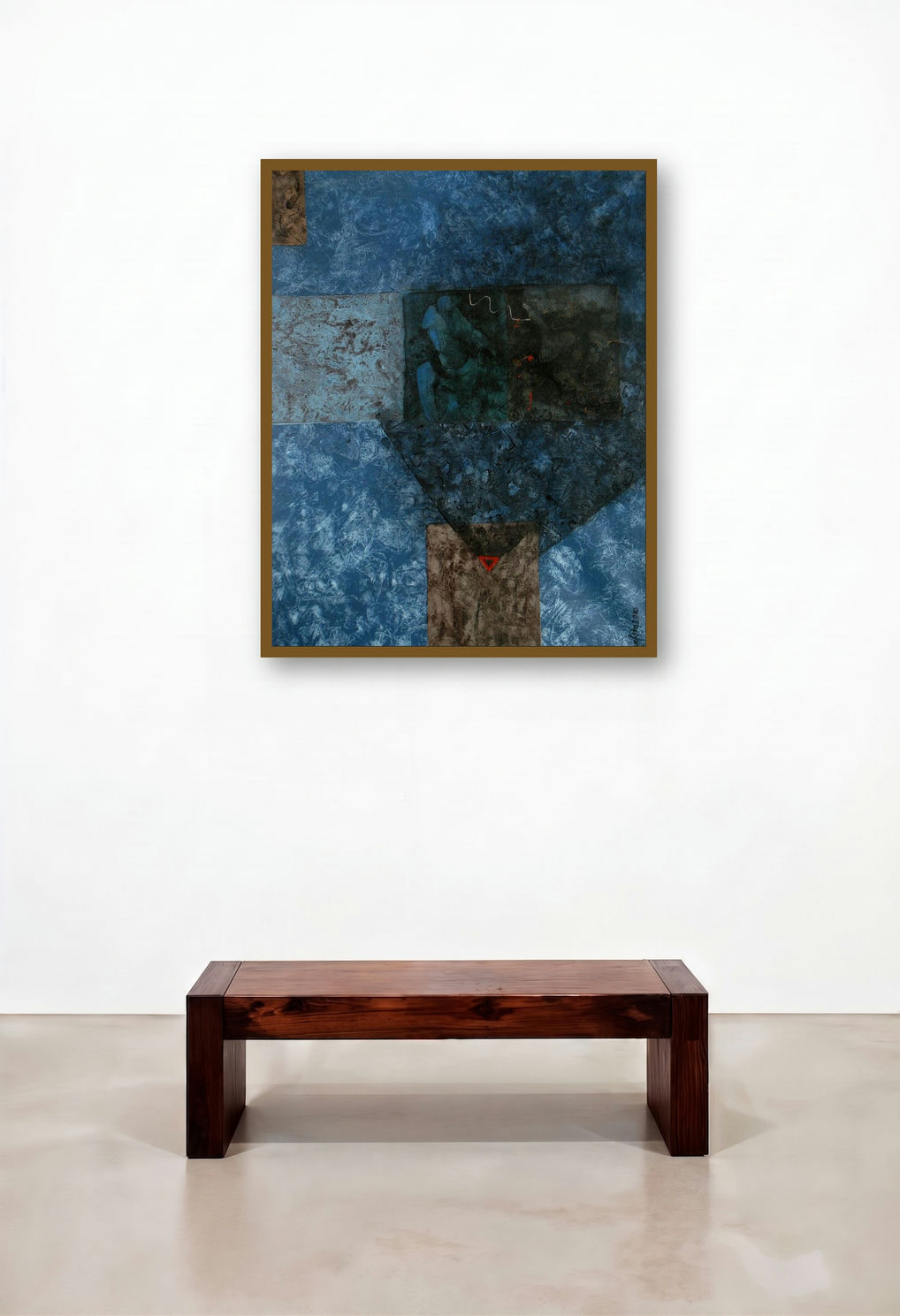 Out Of The Shadow (Emergence) by artist Prabinkumar Nath displayed in a Urban Loft Dining Room