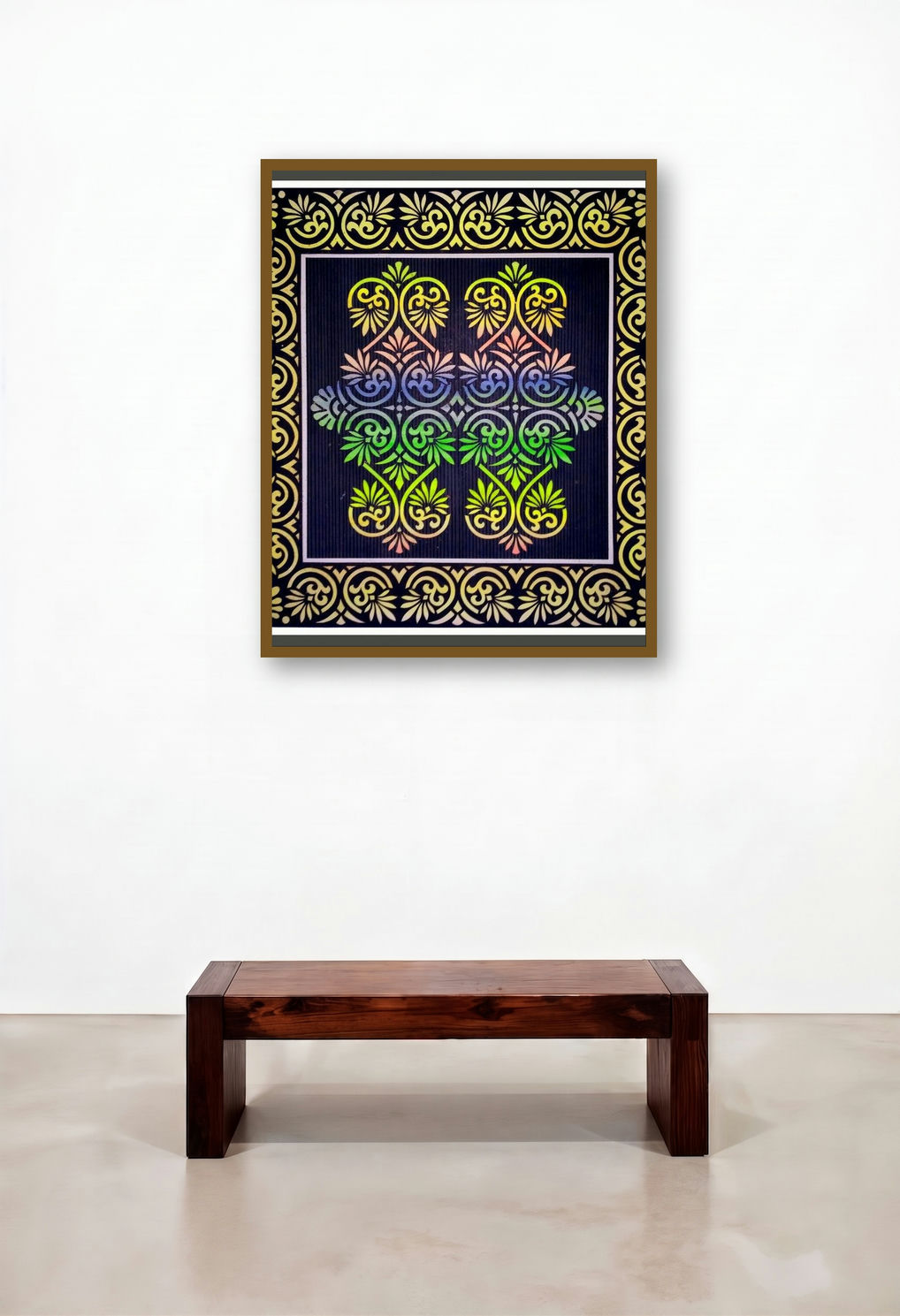 Paper Cut Design (Elegant Floral Ornament)