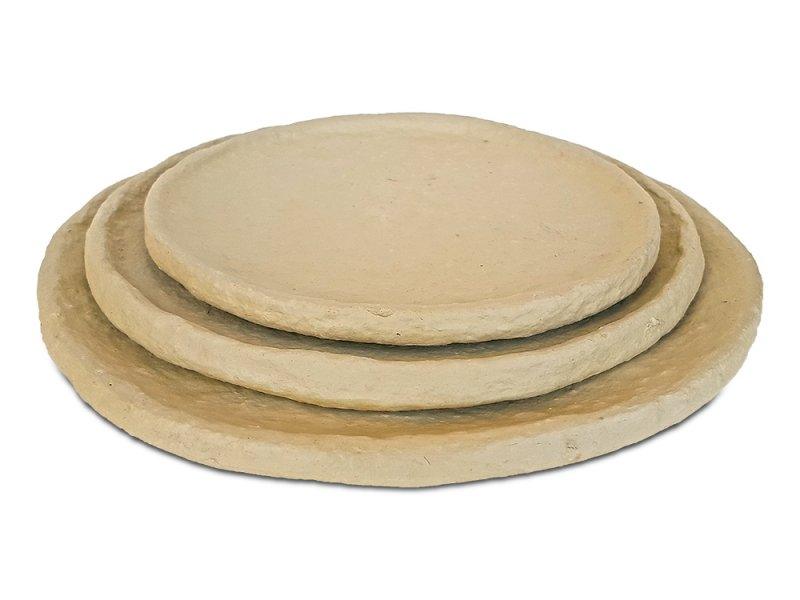 Fashion craft titled 'Paper Mache Platter Set (of 3)', 14x14x1 inches, by artist De Kulture Works on Paper