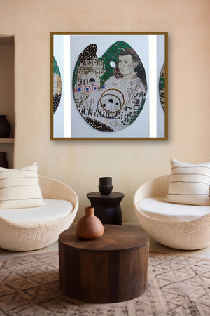 Part Of Speech (Palette Collages) by artist Gopal Roy displayed in a Designer gallery