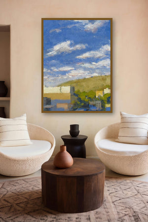 Passing Lights (Urban Horizon) by artist Bhargavkumar Kulkarni displayed in a Modern gallery