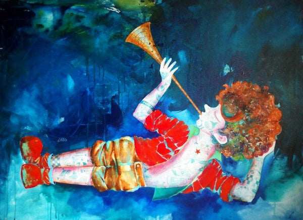 Passion Of The Childhood Xiv Painting by Shiv Kumar Soni | ArtZolo.com