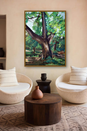 Pastel Tree (The Majestic Tree) by artist Niharika Garg displayed in a Indian Art gallery