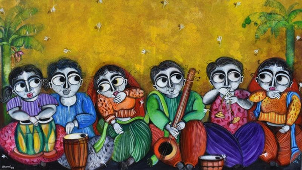 Percussion painting by Sharmi Dey