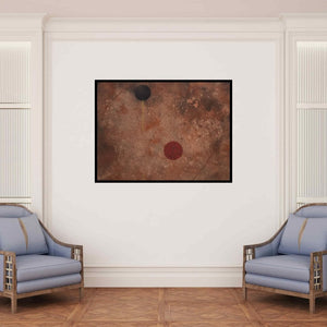 In-situ view of Nirmal Yadav's 'Planets (Celestial Dance)' painting in a room