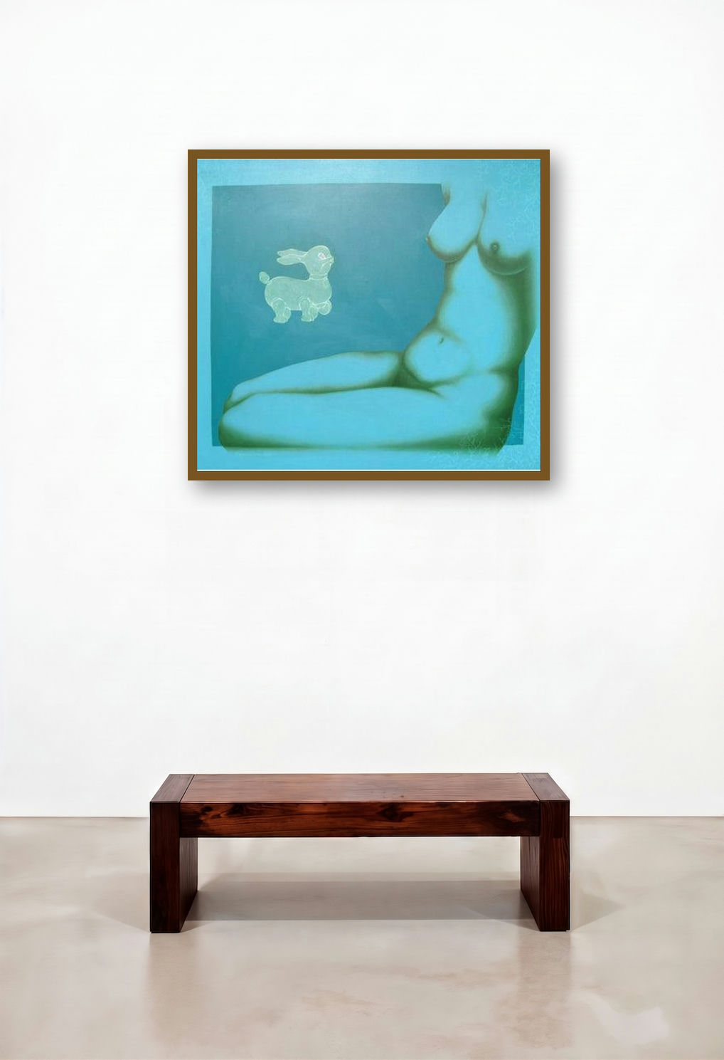 Play by artist Ram Prasad Halder displayed in a Boutique Hotel Style Library