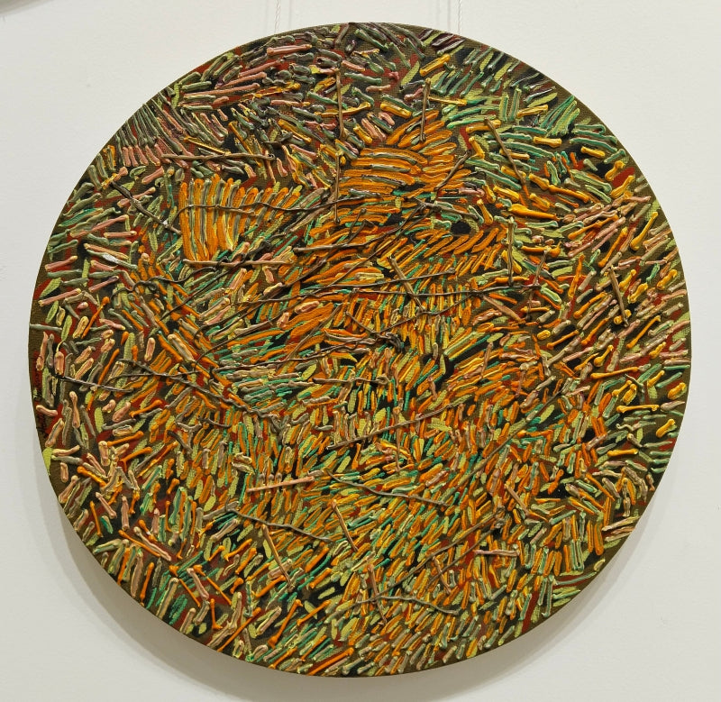 'Poem Of Colours 1' abstract acrylic painting by artist Aditi Chakravarty, 24x24 inch, on canvas