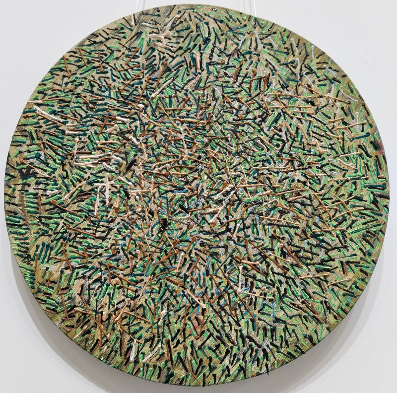 'Poem Of Colours 2' abstract acrylic painting by artist Aditi Chakravarty, 24x24 inch, on canvas